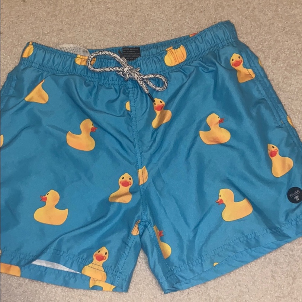 Rubber ducks swim trucks